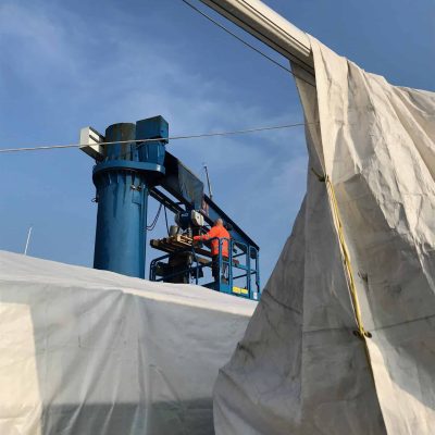 Nun hängt die neue ABUS Laufkatze